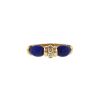 Chaumet 1980's ring in yellow gold,  lapis-lazuli and diamonds - 00pp thumbnail