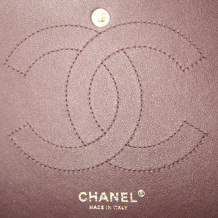 Borsa Chanel Timeless jumbo in pelle martellata e trapuntata nera - Detail D4