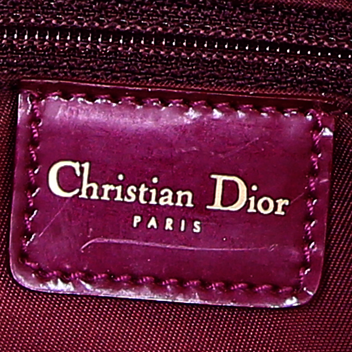 Bolso de mano Dior Dior Malice modelo pequeño en charol violeta - Detail D3