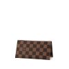 Cartera para tarjetas Louis Vuitton en lona a cuadros marrón - 00pp thumbnail