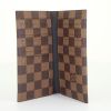 Portacarte  Louis Vuitton in tela a scacchi marrone - Detail D2 thumbnail