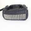 Alexander Wang Rocco handbag in dark blue grained leather - Detail D5 thumbnail