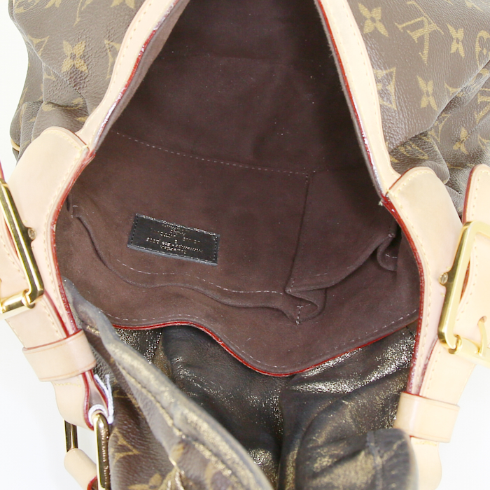 Louis Vuitton Louis Vuitton Editions Limitées handbag in brown monogram canvas and natural leather - Detail D2