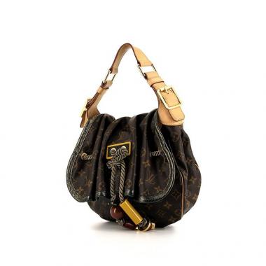 Borsa Louis Vuitton Louis Vuitton Editions Limitées in tela monogram marrone e pelle naturale