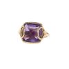 Opening Hermes Nausica ring in pink gold and amethyst - 00pp thumbnail
