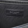 Saint Laurent Medium College handbag in black chevron quilted leather - Detail D4 thumbnail