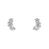 Chaumet small hoop earrings in white gold and diamonds - 00pp thumbnail