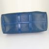Bolsa de viaje Louis Vuitton Keepall 45 en cuero Epi azul - Detail D4 thumbnail