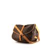Louis Vuitton  Saumur medium model  shoulder bag  in brown monogram canvas  and natural leather - 00pp thumbnail