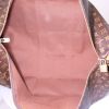 Louis Vuitton Keepall 55 cm travel bag in brown monogram canvas and natural leather - Detail D2 thumbnail