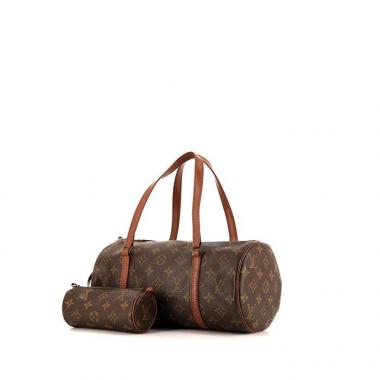 Borsa Louis Vuitton Papillon in tela monogram e pelle marrone