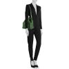 Louis Vuitton petit Noé small model shopping bag in green epi leather - Detail D1 thumbnail