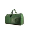 Bolsa de viaje Louis Vuitton Keepall 50 cm en cuero Epi verde - 00pp thumbnail