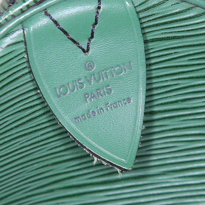 Louis Vuitton Keepall 50 cm travel bag in green epi leather - Detail D3