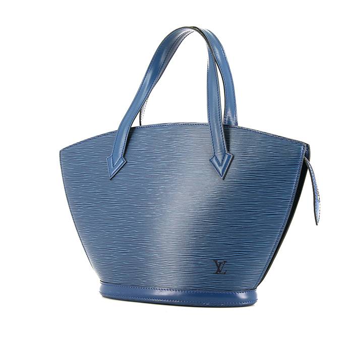 louis vuitton saint jacques small model shopping bag in blue epi leather