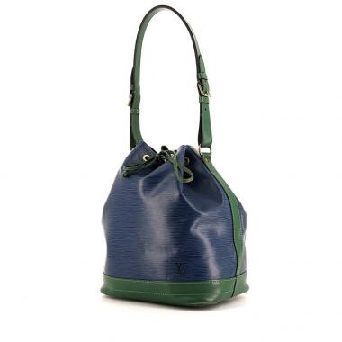 Shopping bag Louis Vuitton Grand Noé modello grande in pelle Epi bicolore blu e verde