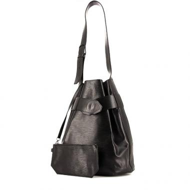 Borsa a spalla Louis Vuitton Sac d'épaule modello grande in pelle Epi nera