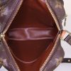 Borsa a tracolla Louis Vuitton Amazone in tela monogram marrone e pelle naturale - Detail D2 thumbnail