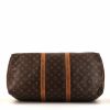 Bolsa de viaje Louis Vuitton Keepall 50 en lona Monogram y cuero natural - Detail D4 thumbnail
