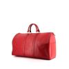 Sac de voyage Louis Vuitton Keepall 50 cm en cuir épi rouge - 00pp thumbnail