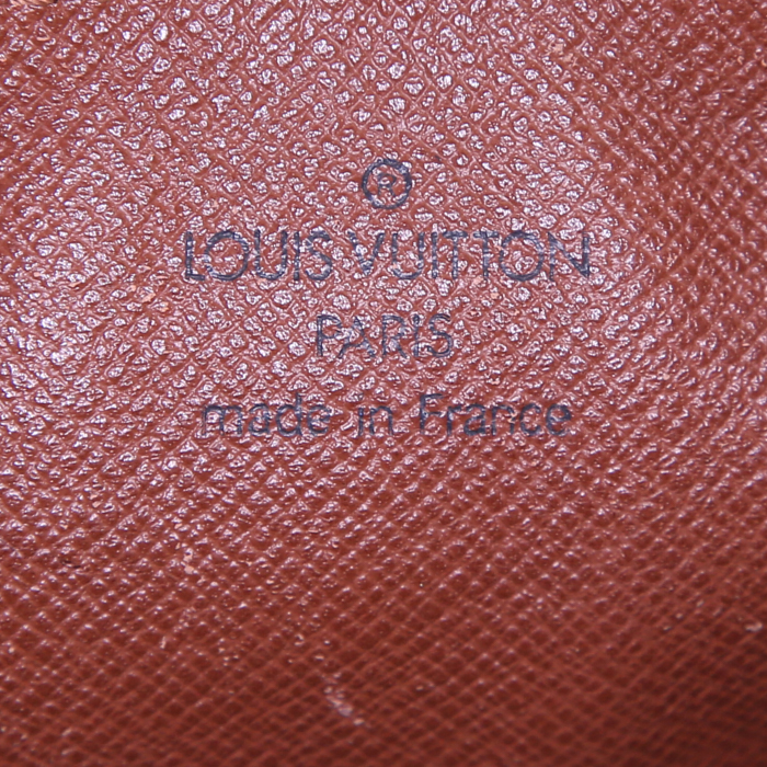 Louis Vuitton Papillon handbag in monogram canvas and brown leather - Detail D3