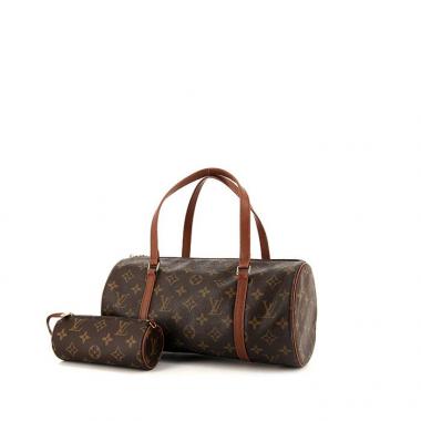 Bolso de mano Louis Vuitton Papillon en lona Monogram y cuero marrón