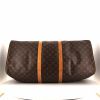 Louis Vuitton Keepall 60 cm travel bag in brown monogram canvas and natural leather - Detail D5 thumbnail
