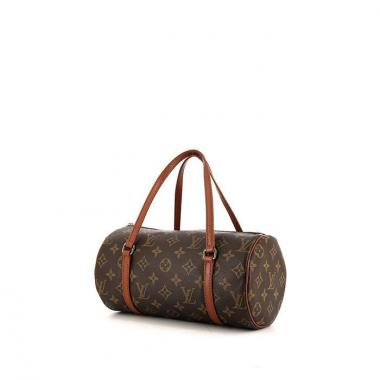 Sac à main Louis Vuitton Papillon en toile monogram et cuir marron