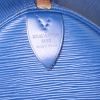 Sac de voyage Louis Vuitton Keepall 50 cm en cuir épi bleu - Detail D3 thumbnail