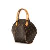 Louis Vuitton Ellipse small model handbag in brown monogram canvas and natural leather - 00pp thumbnail