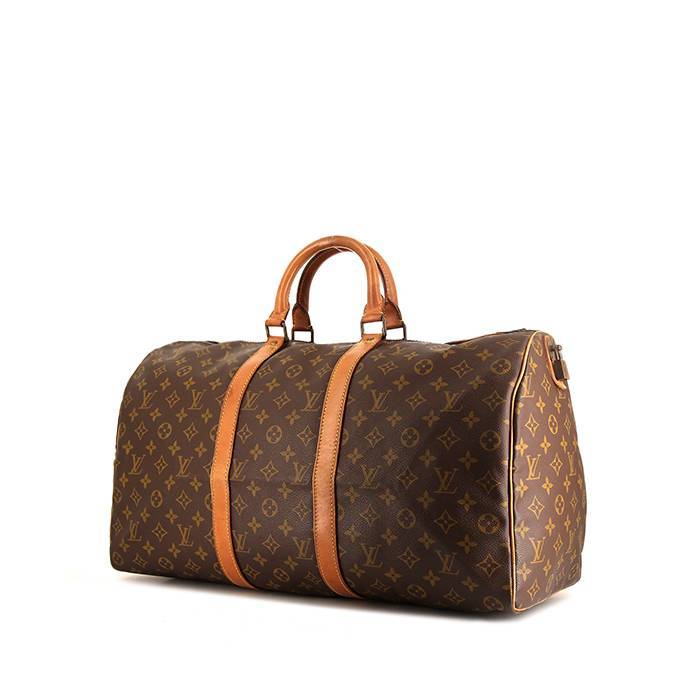 Excursion cloth travel bag Louis Vuitton Brown in Cloth - 12778942