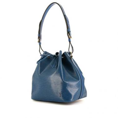 Sac à main Louis Vuitton petit Noé en cuir épi bleu