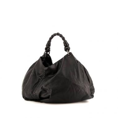 Sac à main Bottega Veneta en cuir noir