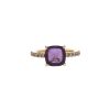Pomellato ring in pink gold,  diamonds and amethyst - 00pp thumbnail