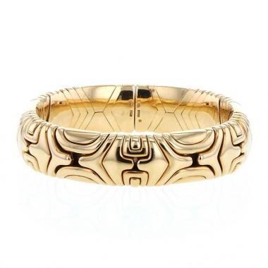Hald-rigid Bulgari Alveare bracelet in yellow gold