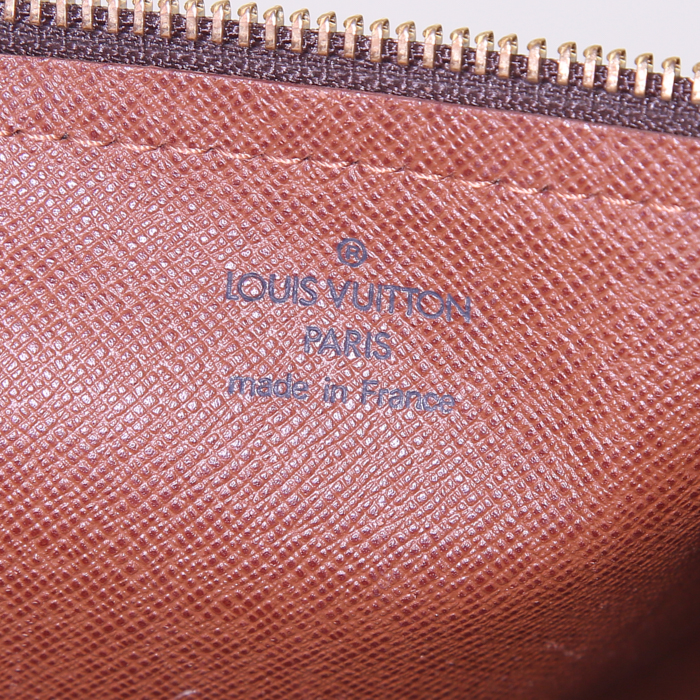 Borsa Louis Vuitton Papillon in tela monogram e pelle naturale - Detail D3