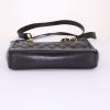 Chanel Petit Shopping handbag in black quilted leather - Detail D4 thumbnail