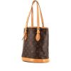 Bolso Cabás Louis Vuitton Bucket en lona Monogram revestida marrón y cuero natural - 00pp thumbnail