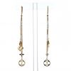 Mobile Louis Vuitton Monogram pendants earrings in yellow gold,  white gold and pearls - 360 thumbnail