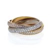 Cartier Trinity small model ring in 3 golds and diamonds, size 53 - 360 thumbnail