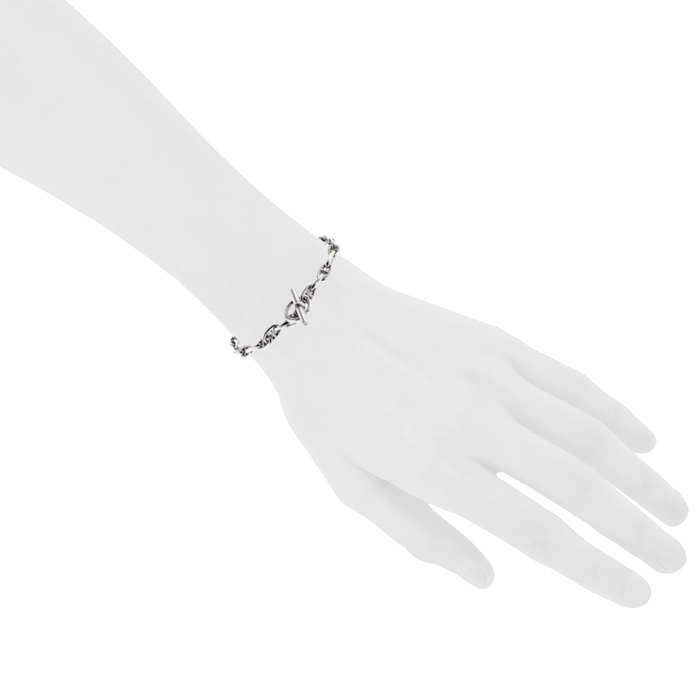 Bracelet Hermes Chaine d'Ancre petit modèle en argent - Detail D1