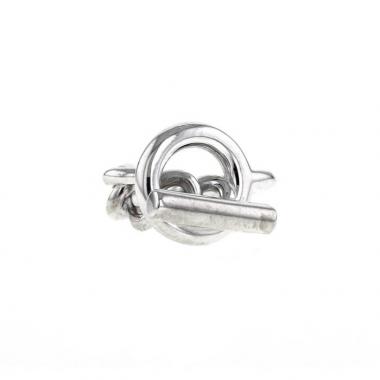 Hermès Croisette ring in silver