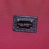 Dolce & Gabbana drawstring track pants Collar dolce gabbana logo pendant leather cap en toile et cuir grainé noir - Detail D3 thumbnail