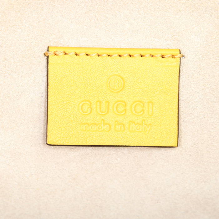 Borsa Gucci Dionysus in pitone multicolore giallo nero e marrone - Detail D4