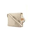 Louis Vuitton Naviglio shoulder bag in azur damier canvas and natural leather - 00pp thumbnail