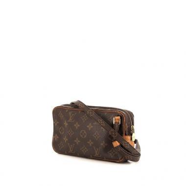 Sac bandoulière Louis Vuitton Marly en toile monogram enduite et cuir naturel