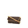 Louis Vuitton Twin small model shoulder bag in brown monogram canvas and natural leather - 00pp thumbnail