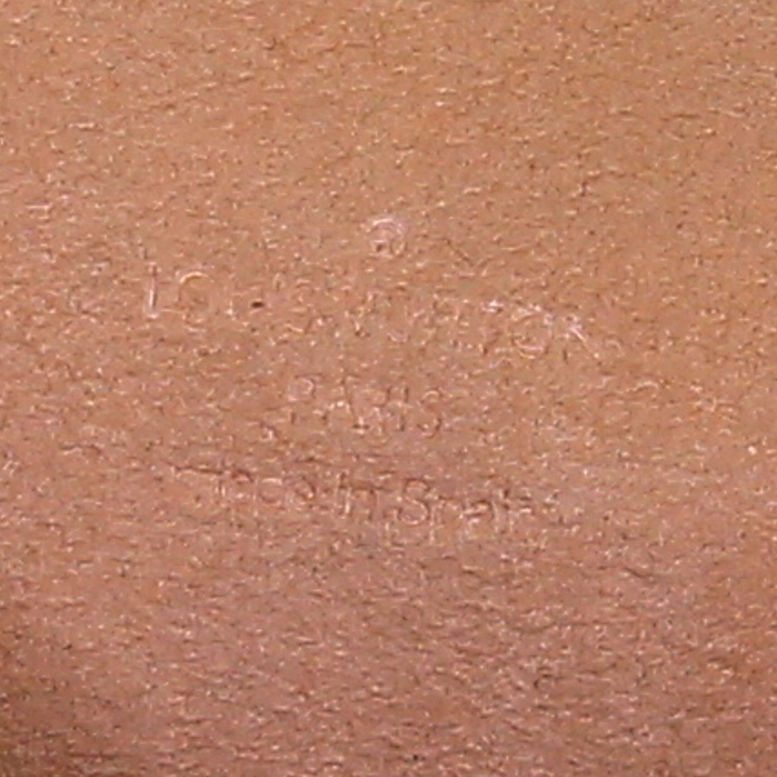 Sac bandoulière Louis Vuitton Twin petit modèle en toile monogram marron et cuir naturel - Detail D3