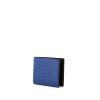 Bottega Veneta wallet in electric blue intrecciato leather - 00pp thumbnail
