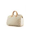 Louis Vuitton Speedy 35 handbag in azur monogram canvas and natural leather - 00pp thumbnail